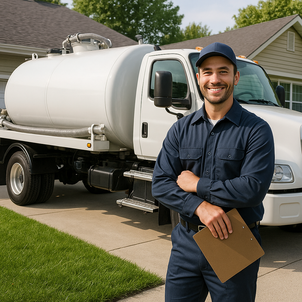 Professional septic service technician ready to help in Georgetown